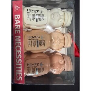 Hempz Bare Body‎ Limited Edition Scented Body Moisturizer Gift Set 3 Piece bear